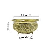 پیاله کاسه گل دار برنجی هندی لوکس و ظریف با فرم گلبرگی متالوکس