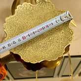 پیشدستی برنجی هندی با طرح لب قلعه، مناسب سرو دسر و پیش غذا،