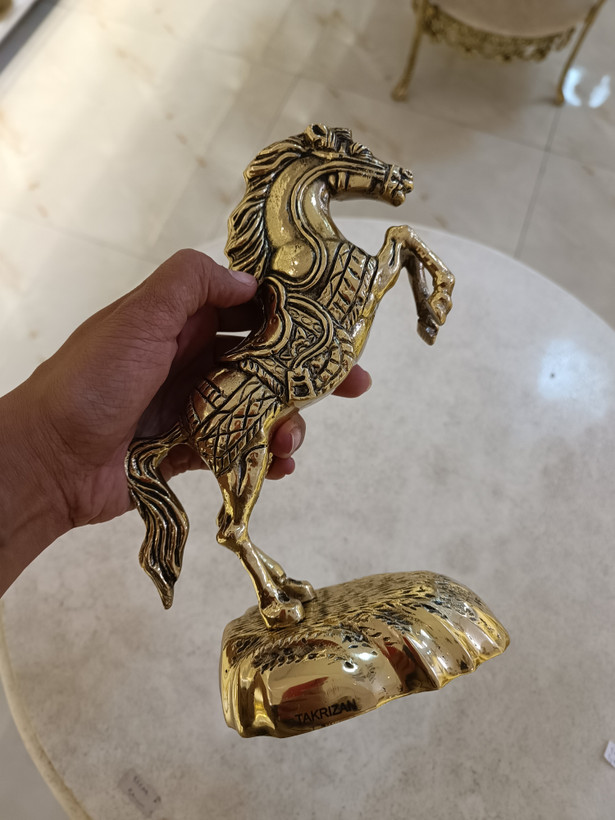 دکوری اسب سایز کوچک برنجی - برند متالوکس مشهد