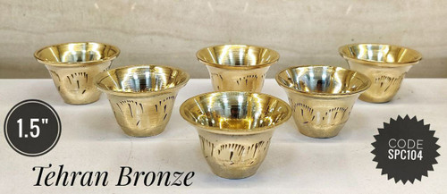 ادویه دان نقلی قلم برنزی قلم دست سایز 1.5 اینچ