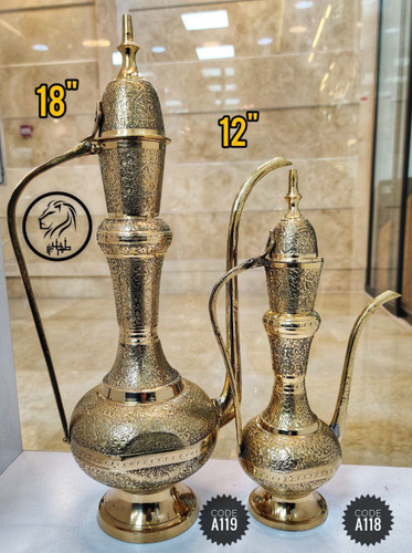 افتابه طرح طاووس در دو سایز 12 و 18 اینچ