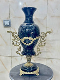 گلدان کاپی رومیزی لوکس با پایه سنگی از مجموعه متالوکس