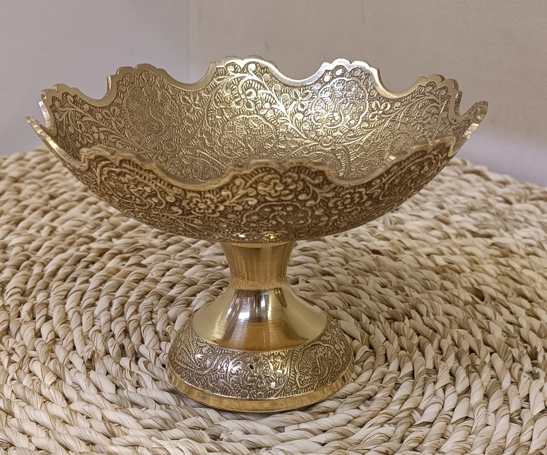 آجیل خوری لب قلعه طرح طاووس 8 اینچ