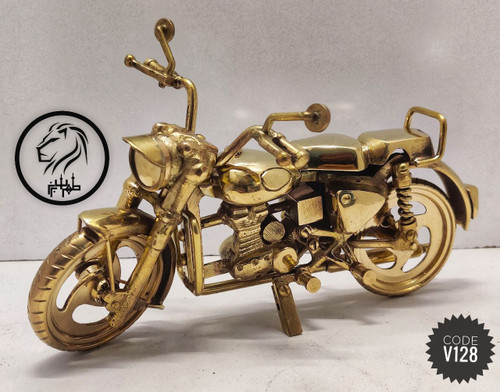 دکوری موتور سنگین کلاسیک برنزی