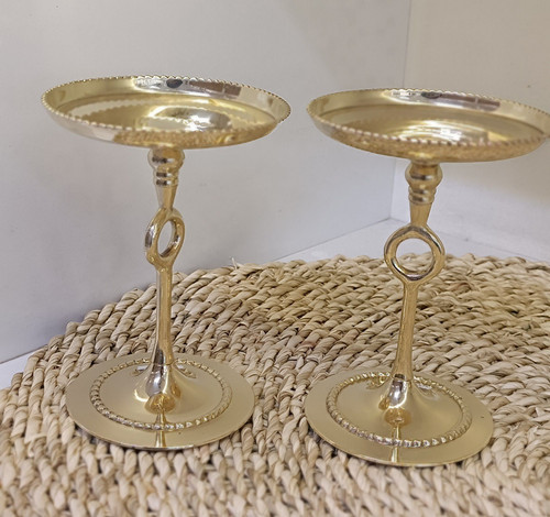 جاشمعی پایه دار تک حلقه سایز کوچک جفتی