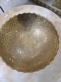 : آجیل خوری طرح گل خشتی برنجی ۸ اینچ لوکس و هنرمندانه برند متالوکس