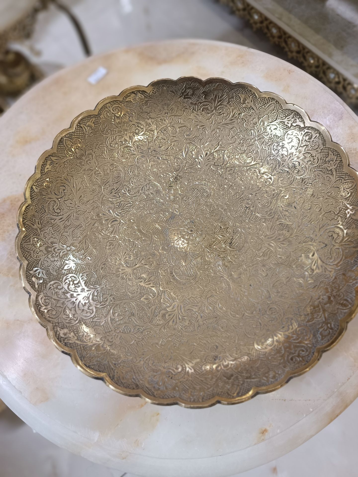 میوه خوری برنجی طرح گل لب هلال بدون پایه لوکس برند متالوکس کلمات کلیدی سئو (۱۰ عدد)