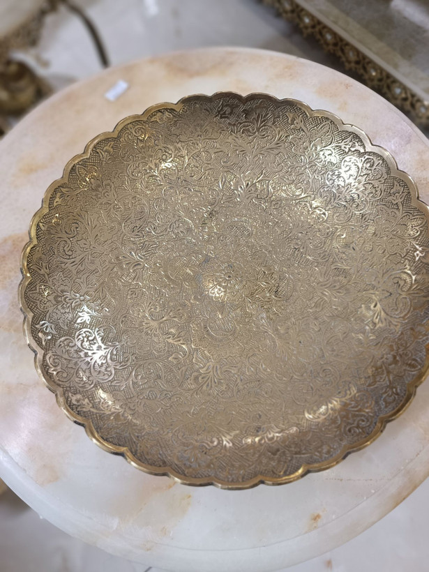 میوه خوری برنجی طرح گل لب هلال بدون پایه لوکس برند متالوکس کلمات کلیدی سئو (۱۰ عدد)
