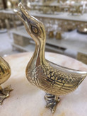 مجسمه اردک جفتی کوچک برنجی هندی دکوری متالوکس