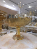 میوه خوری برنجی لب هشتی طرح طاووس درشت دکوری لوکس متالوکس