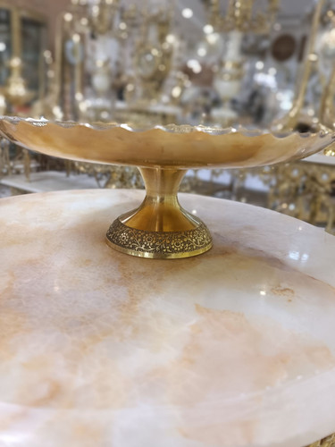 شيريني خوري طرح گل خشتي 11 اينچ برنجی