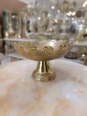 آجیل خوری لب قلعه طرح طاووس ۸ اینچ برنجی متالوکس