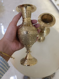 گلدان دکوری ۸ اینچ کشمیری طرح طاووس، اثری هنری و رنگارنگ در فروشگاه آنلاین متالوکس.
