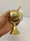 کره زمین برنجی کوچک دکوری کلاسیک محصول متالوکس