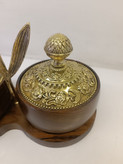 اردوخوری چوبی دوتایی مدل شیدا با طراحی شیک و طبیعی مناسب سرو تنقلات و مزه محصول فروشگاه متالوکس